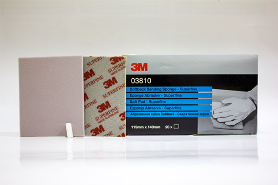 03810 Softback 500-600 3M Sanding Sponge Superfine