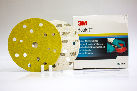 50453 Hookit 150 MM 3M P400 Coated Abrasive Disc 255P+